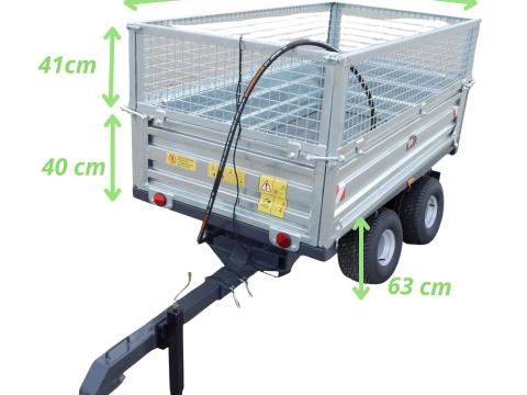 Pótkocsi 2.5T magasítóval TRX Pótkocsi 2.5T magasítóval TRX