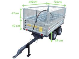 Pótkocsi 2.5T magasítóval TRX