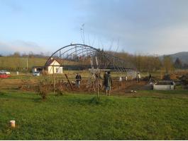 Fóliasátor,  egyenesfalú