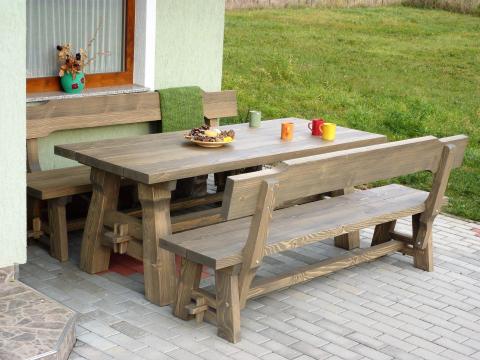 Masszív antikolt Kerti garnitúra országos szállítással