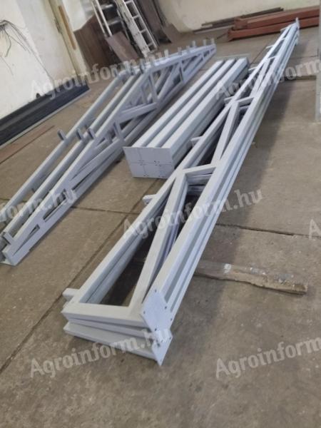 Csarnokváz, csarnok, garázs, gépszín, géptároló, fémszerkezet