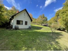 Pécselyen, gyönyörű erdős környezetben bővíthető pince-présház, nyaraló eladó