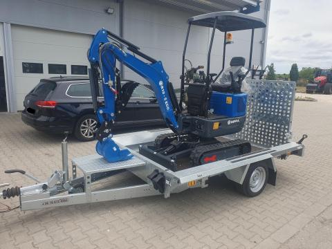 Új gépszállító utánfutó (255x150cm - 1800kg) most 1.590.000 Ft helyett bruttó 1.390.000 Ft