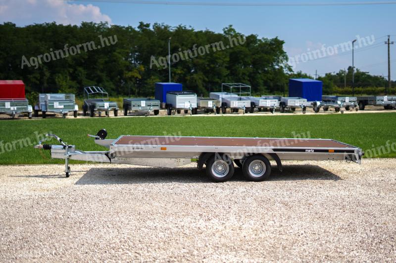 Új autószállító utánfutó (4x2m - 2700kg) most 1.999.000 Ft helyett 1.869.000 Ft