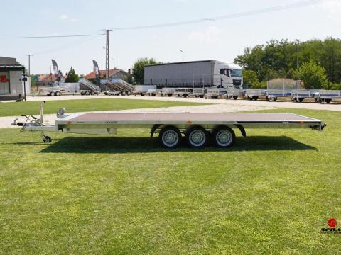 Utolsó darab akcióval - új autószállító utánfutó (6x2m - 3500kg) - forgalomba helyezve - bruttó 2.590.000 Ft