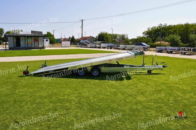 Új billenős autószállító utánfutó (470x200cm - 3000kg) most 3.090.000 Ft helyett bruttó 2.745.000 Ft