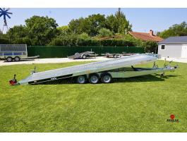 Új billenős autószállító utánfutó (570x209cm - 3500kg) most 3.499.000 Ft helyett bruttó 3.190.000 Ft