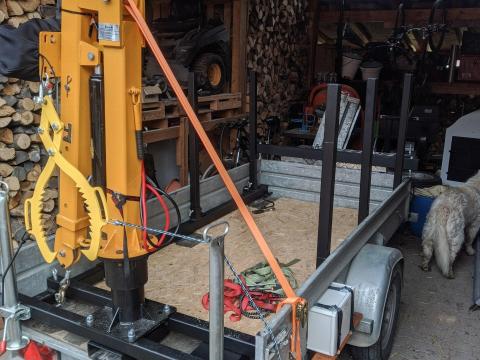 Rönkszállító utánfutó,  közelítő eladó