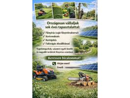 Fűnyírást és kertészeti munkákat vállalunk országosan