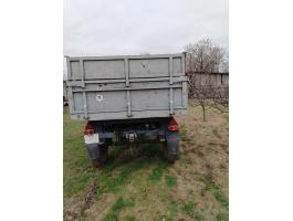 6,5 tonnás billenős pótkocsi műszakival, magasítóval eladó