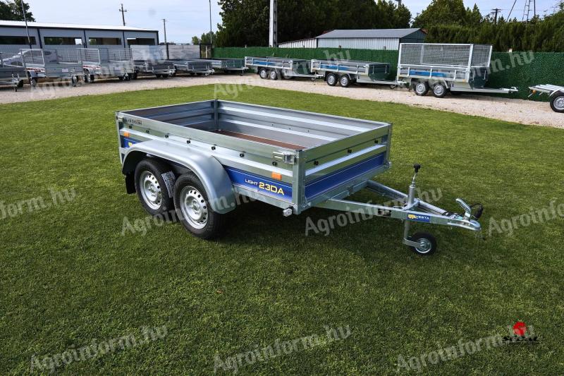 Új 2 tengelyes utánfutó (230x130cm) most 569.000 Ft helyett bruttó 539.000 Ft