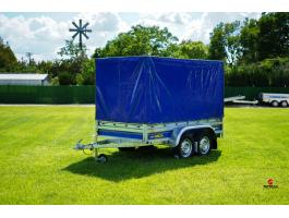 Új 2 tengelyes utánfutó (250x135cm) ponyva szettel akciósan bruttó 768.000 Ft