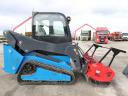 Eladó szinte új állapotú Mach Pro MP20 gumilánctalpas rakodó Giyi Mulcher-rel