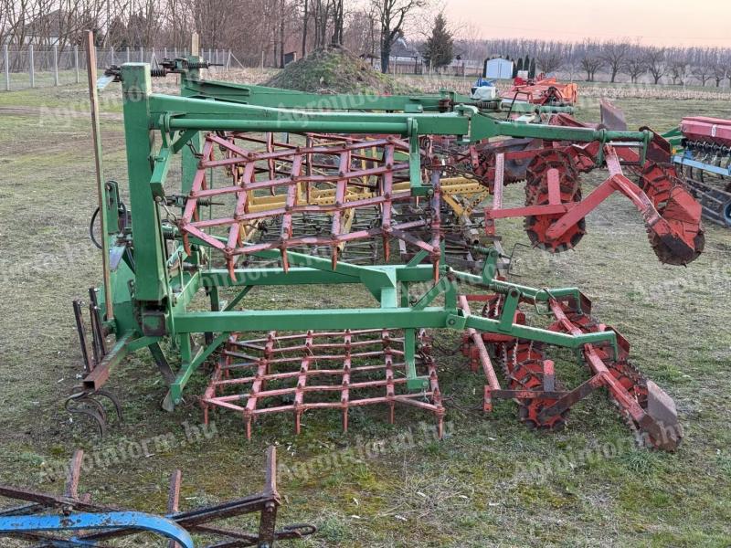 HEGER 4 m-es boronás kombinátor, simító, fogas