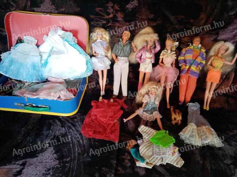 Barbie babák, bútorok, kiegészítők egyben eladók