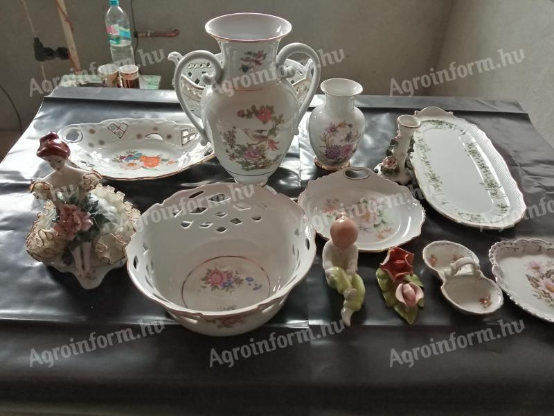 Hollóházi és egyéb porcelánok eladók
