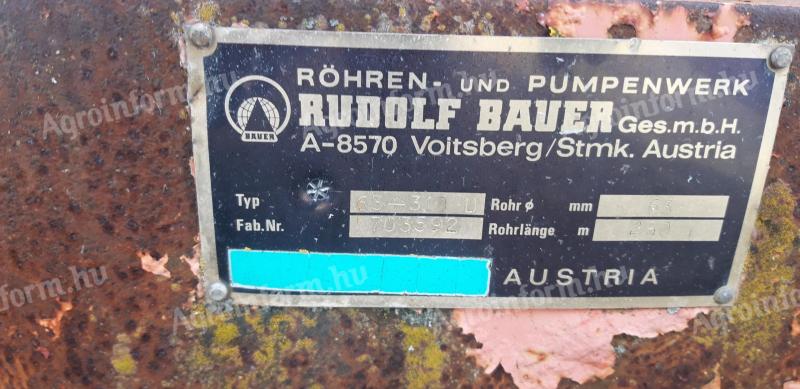 Öntöződob eladó - BAUER 63/300 villanymotoros behúzással