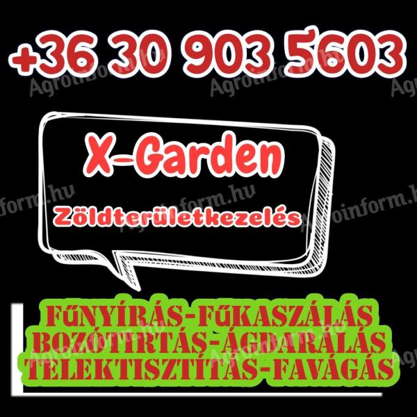 Fűnyírás, favágás, telektisztítás, bozótirtás