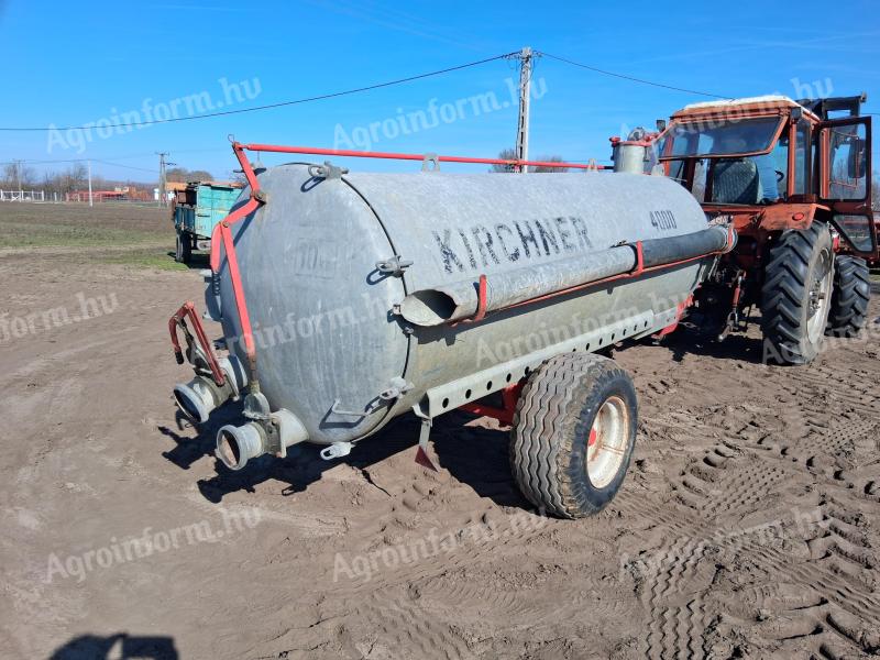 Kirchner 4000 horganyzott tartályos szippantó kifogástalan állapotú