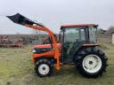 Kubota 46LE HI-Speed Vmax: 26 km/h PowerShift,  Klíma,  Új Homlokrakodó,  Ingyenes Szállítás,  Szervizelt japán traktor kistraktor
