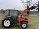 Kubota 46LE HI-Speed Vmax: 26 km/h PowerShift,  Klíma,  Új Homlokrakodó,  Ingyenes Szállítás,  Szervizelt japán traktor kistraktor