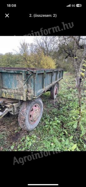 Eladó 3,5 tonnás billenős pótkocsi