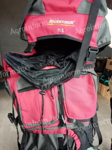 ADVENTURER Sports 70l fekete-piros hátizsák, túrazsák eladó