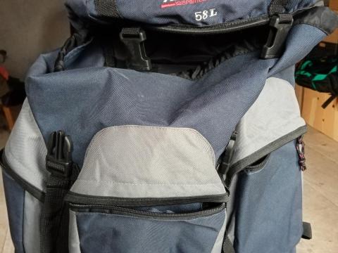 ADVENTURER 58 l-es szürke-sötétkék hátizsák, túrazsák eladó ADVENTURER 58 l-es szürke-sötétkék hátizsák, túrazsák eladó