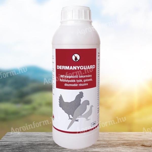 DERMANYGUARD vörös madártetű atka (tyúktetűatka) elleni gyógynövényes bio itatófolyadék,  1 liter