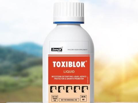 TOXIBLOK mikotoxin-semlegesítő itatófolyadék gyógynövényekkel és szerves savakkal (haszonállatok részére,  ökogazdálkodáshoz is) 200 ml