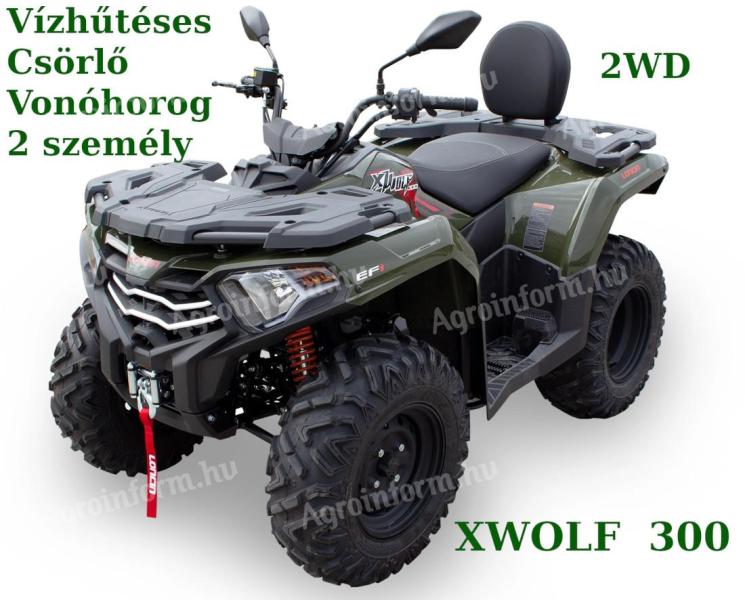 XWOLF 300 quad,  kardános hajtás