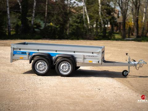 Új 2 tengelyes utánfutó (263x150cm - 750kg) akciósan bruttó 645.000 Ft