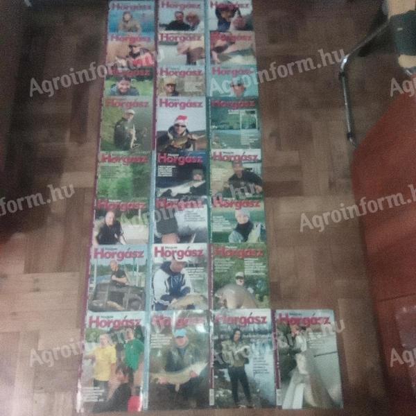 Magyar Horgász archív lapszámai Kiskunfélegyházán, 70+ db, 2004–2013