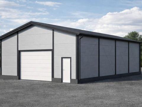 180 m²-es új csarnok eladó