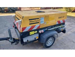 Atlas Copco XAS 67 típusú kompresszor + 6 KW-os agregátor