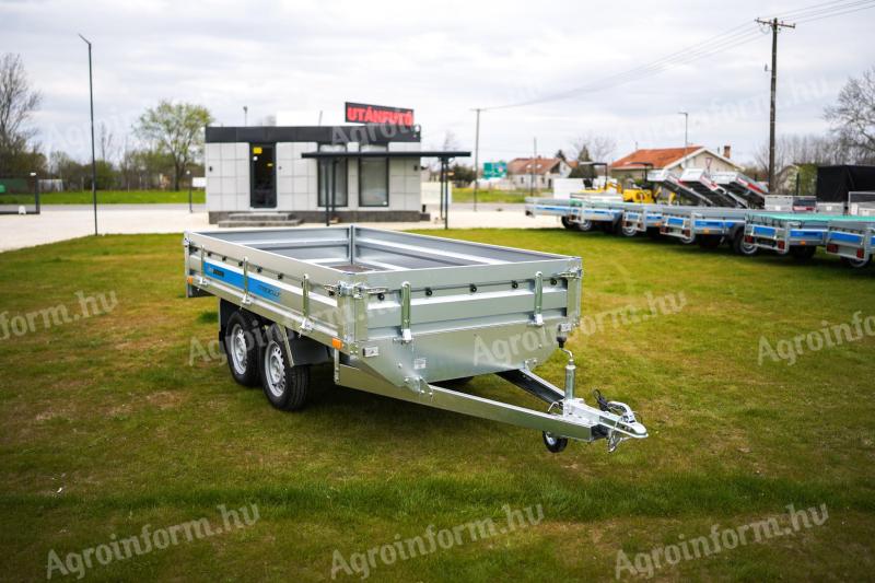 Csak márciusban akciós - új alsókerekes utánfutó (300x150cm) forgalomba helyezve - bruttó 829.000 Ft