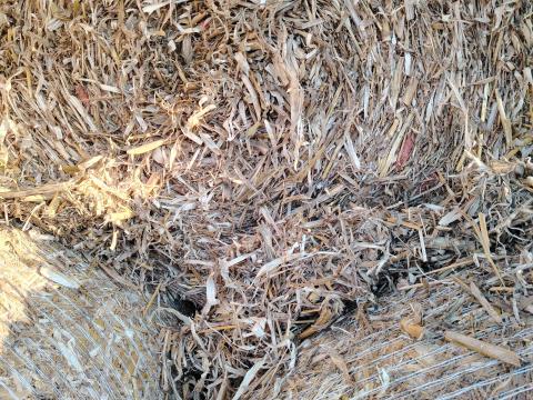 Kukoricaszár körbála