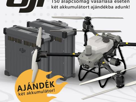 DJI AGRAS T50 kijuttató drón 2 db ajándék akkumulátorral