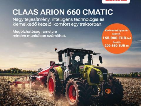 CLAAS ARION 660 CMATIC mezőgazdasági vontató