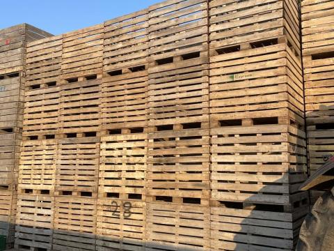 Hagyma és burgonya tárolására használt kaloda, 1 szezont használt