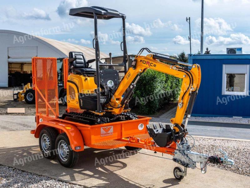 Komondor FPK-1500 és 2000-es Force szállító pótkocsi