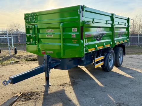 Pótkocsi – TANDEM hátrafelé billenő UGURLU – 10 tonnás