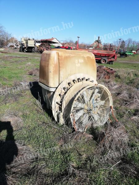 Axiálventilátoros permetező