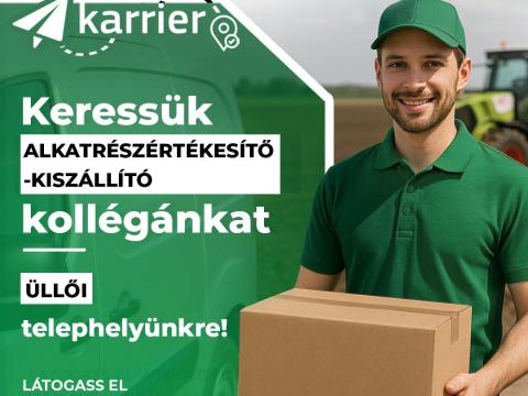 Alkatrész értékesítő - kiszállító
