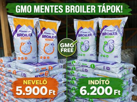 GMO-mentes, intenzív csirke indító és nevelő tápok, országos szállítás