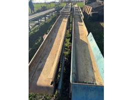 Szállítószalag 12,4 / 10,9 × 0,4 m