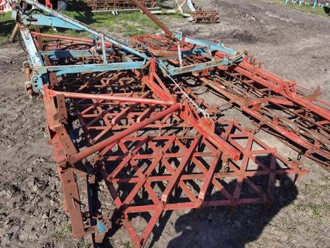 RAU KOMBI 4.4 méteres borona,  dupla rögtörőhengerrel