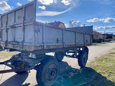 Eladó MBP 6.5 billenős mezőgazdasági pótkocsi papírokkal,  magasítóval