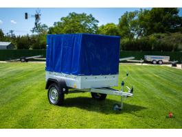 Új kisméretű utánfutó (132x106cm) - ponyva szettel akciósan bruttó 398.000 Ft