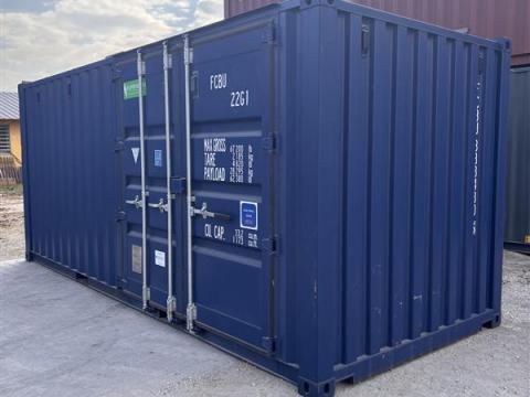 20' DC új/egyutas tengeri raktárkonténer oldalajtóval